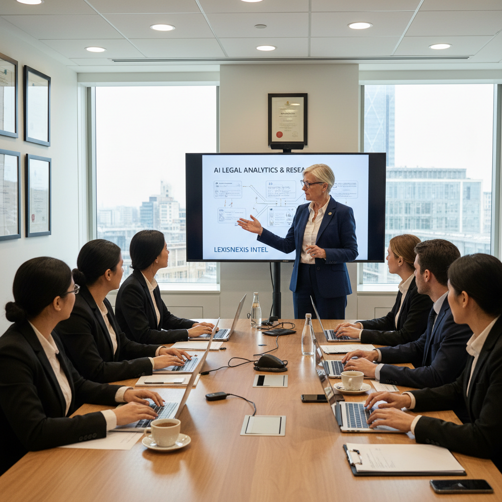 Senior solicitor training legal support staff on AI tools