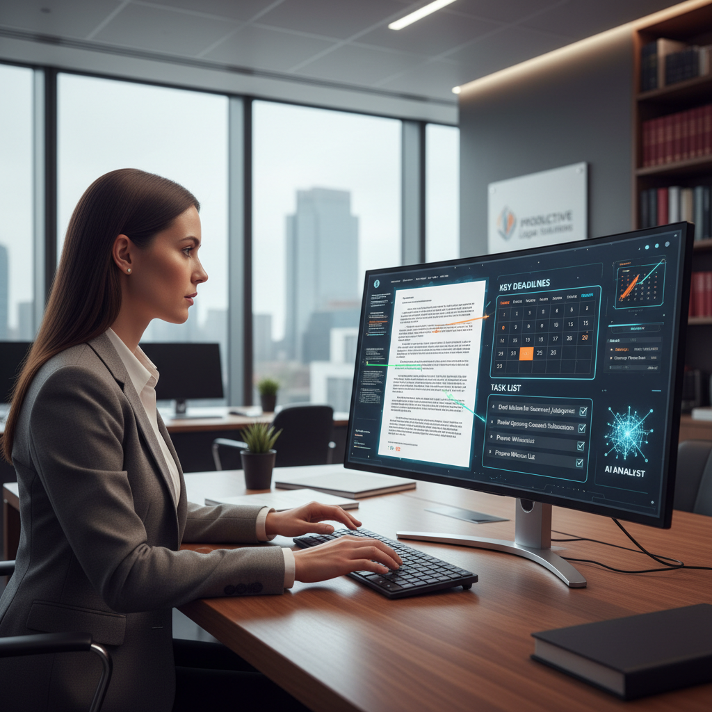Solicitor using AI to extract key deadlines and tasks from matters