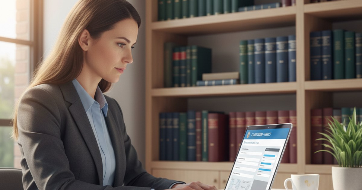 UK solicitor generating a court form automatically in OrdoLux legal case management software